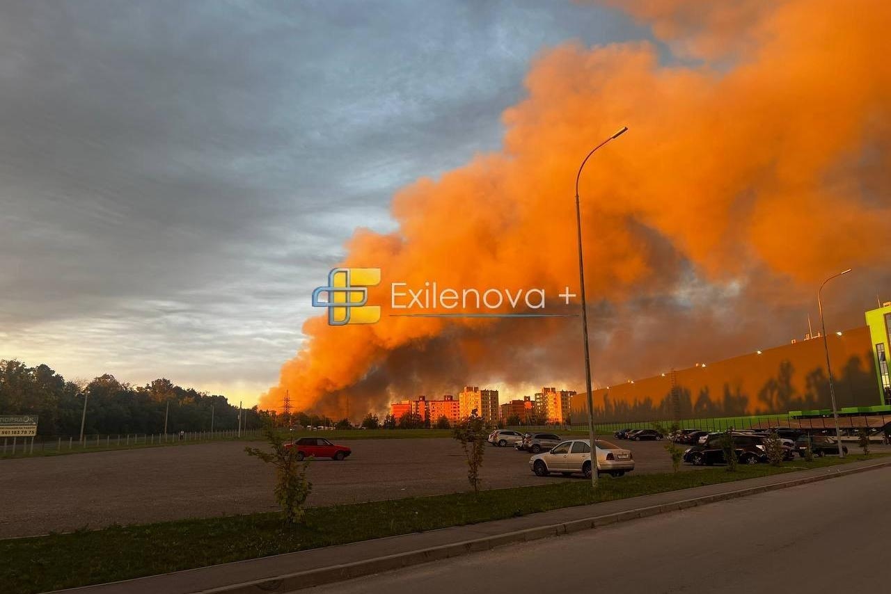 Фото: пожар в Воронежской области / Exilenova+