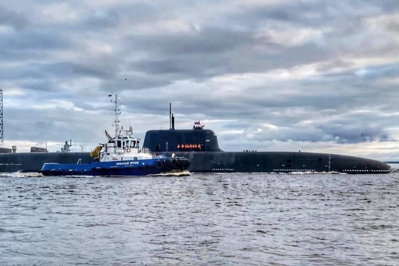 Подводная лодка «Хабаровск» на испытаниях в Белом море, 17.08.2026. Фото: соцсети