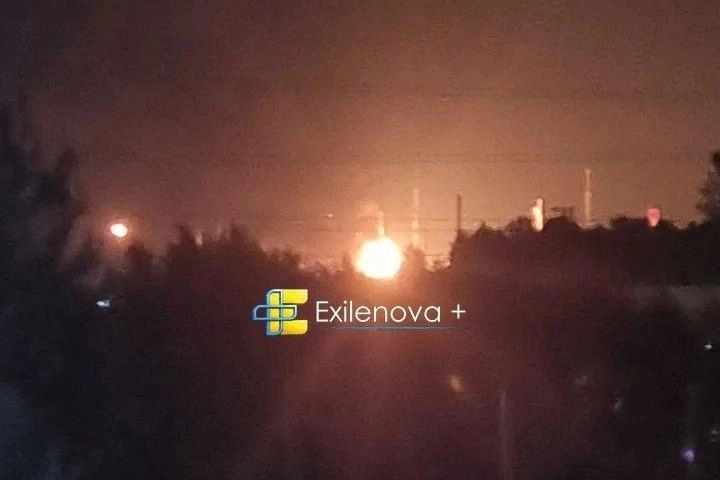 Пожар в районе Киришей Ленинградской области, 30 августа 2026 года. Фото: Exilenova+ / Telegram