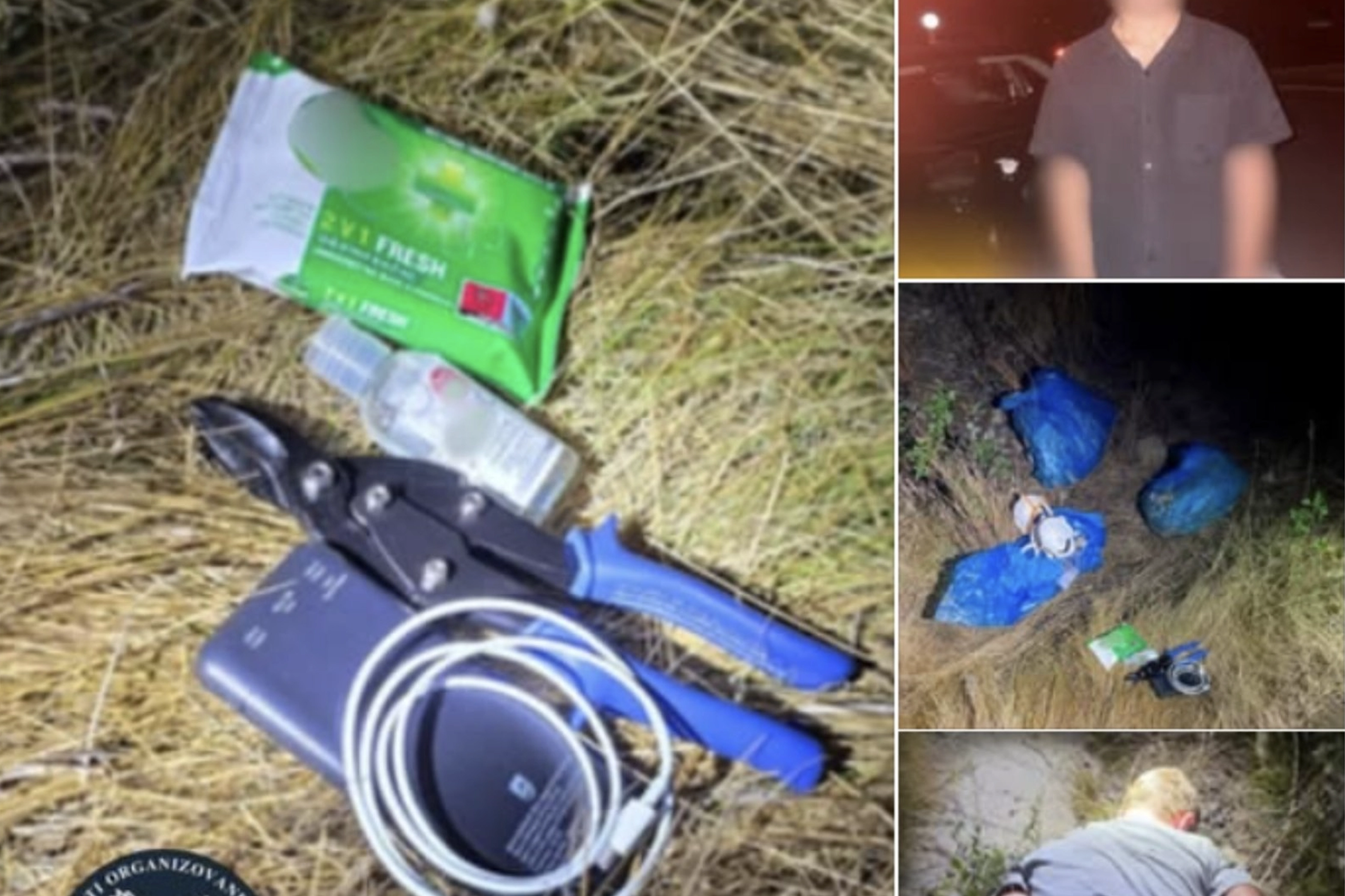 Фото задержанных нападавших на завод Skyeton и их снаряжения