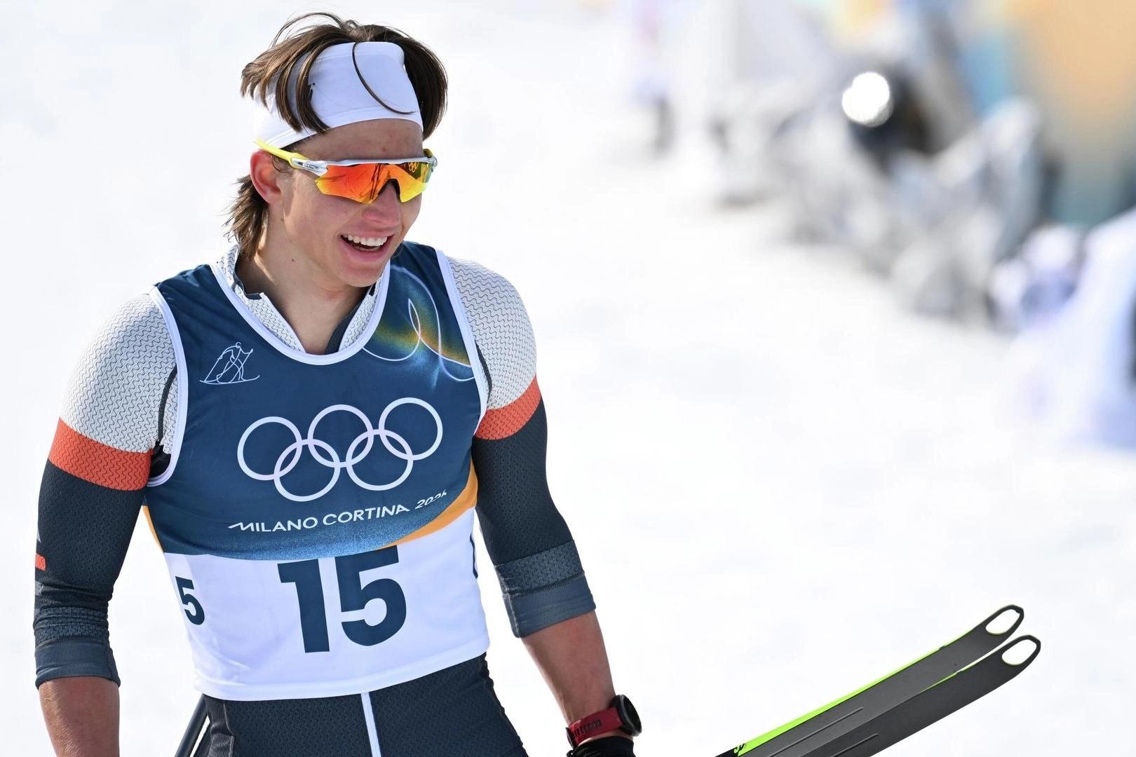 Российский лыжник Савелий Коростелëв на Олимпиаде-2026