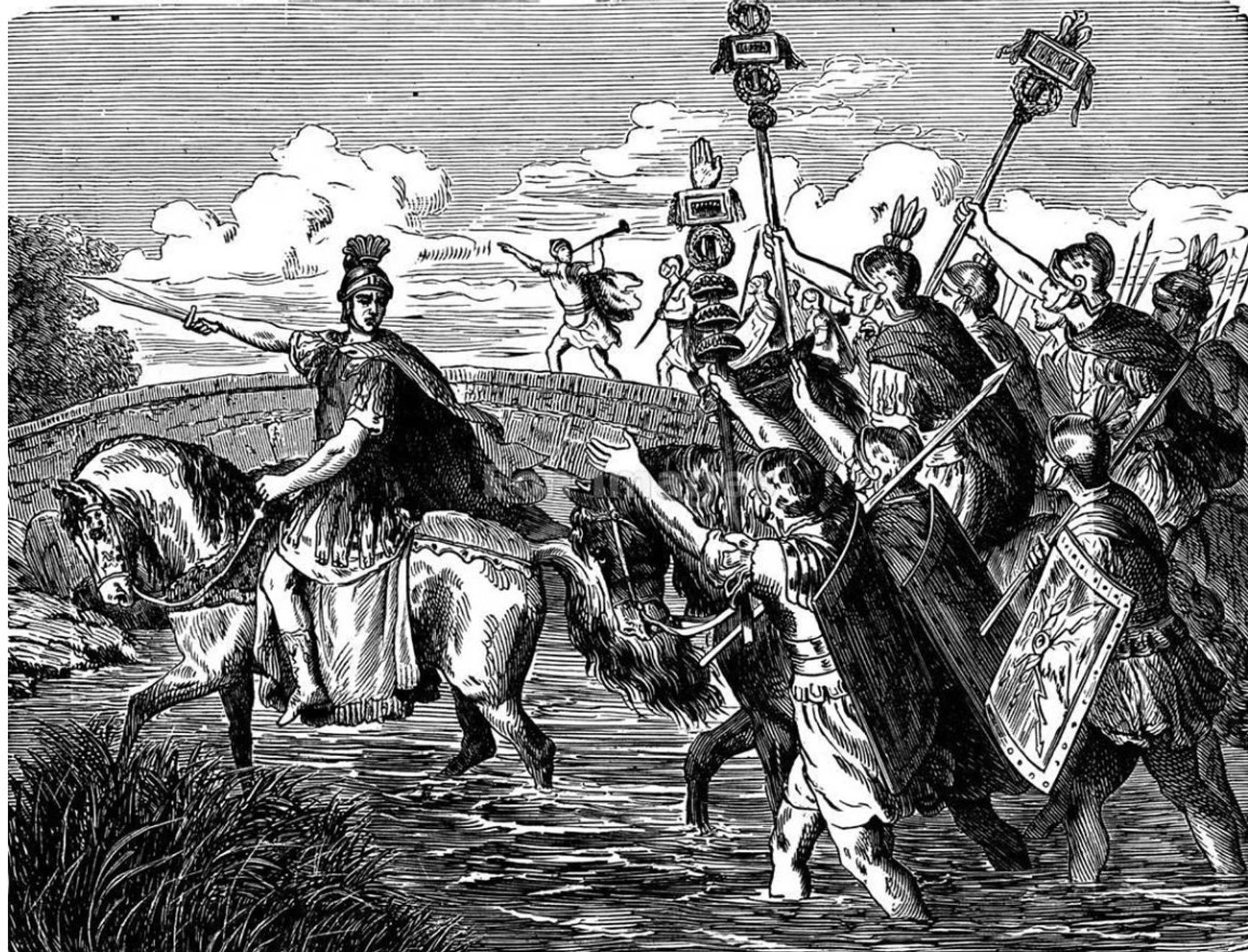 Caesar crossing the Rubicon