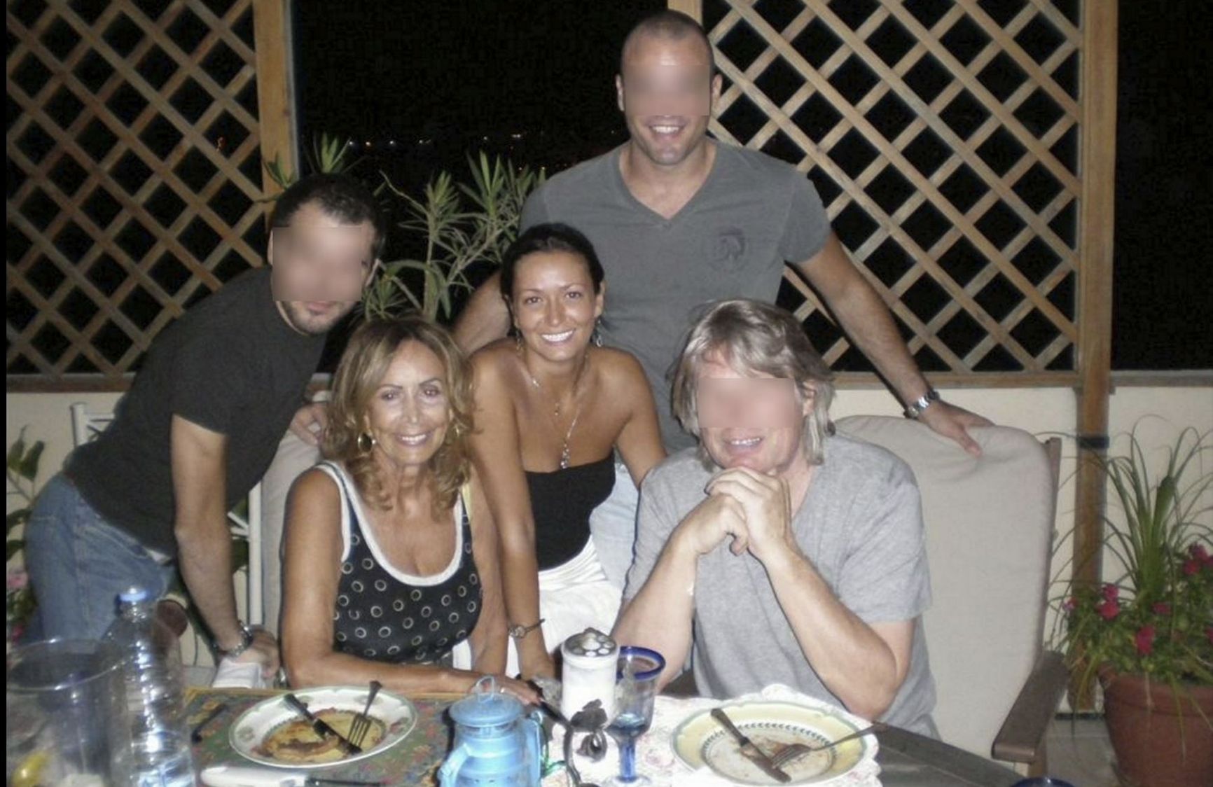 “Maria Adela” (center) with friends on the terrace of Marcelle D'Argie Smith's (second from left) apartment in Malta on Sept. 1, 2010  Photo courtesy of Marcelle D'Argie Smith