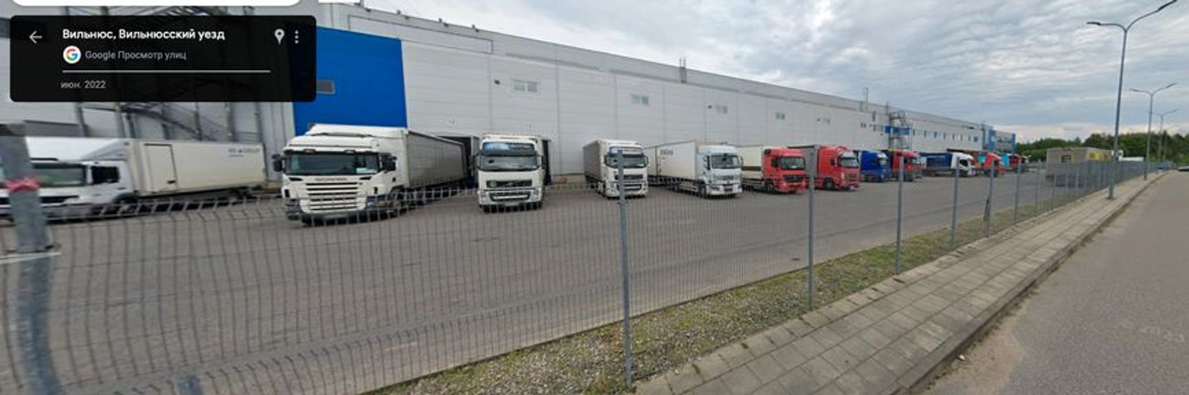 UAB Didneriai's warehouse on the outskirts of Vilnius