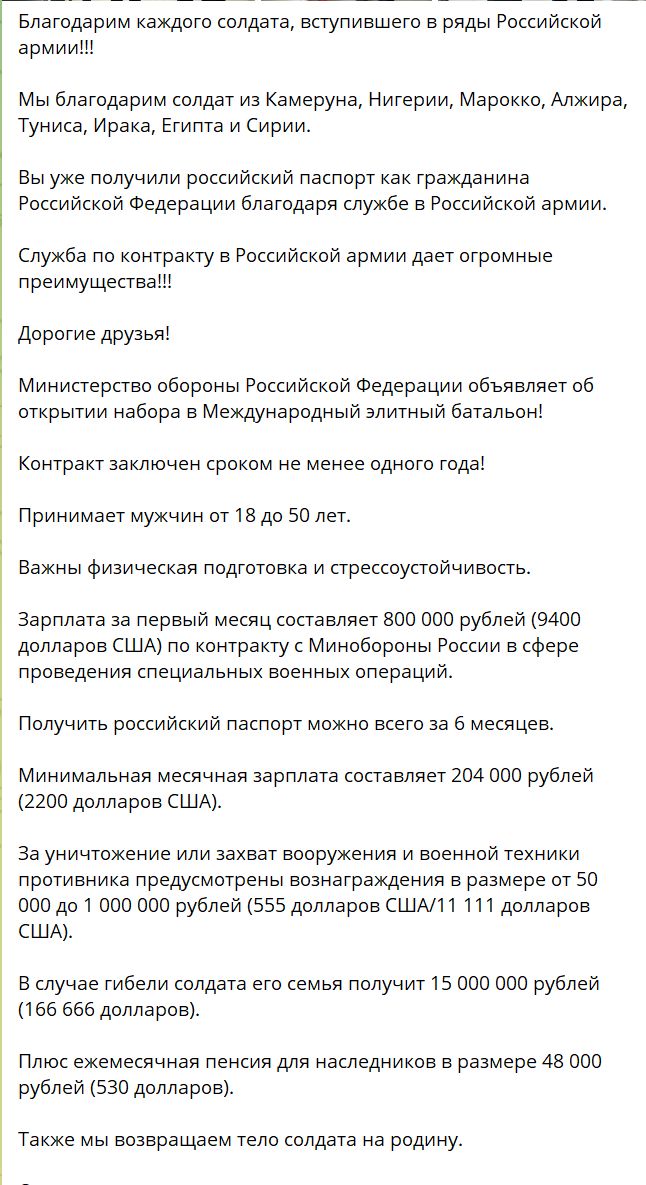 Египетская сила. Как пермская компания вербует арабских наемников на войну, обещая паспорт и деньги