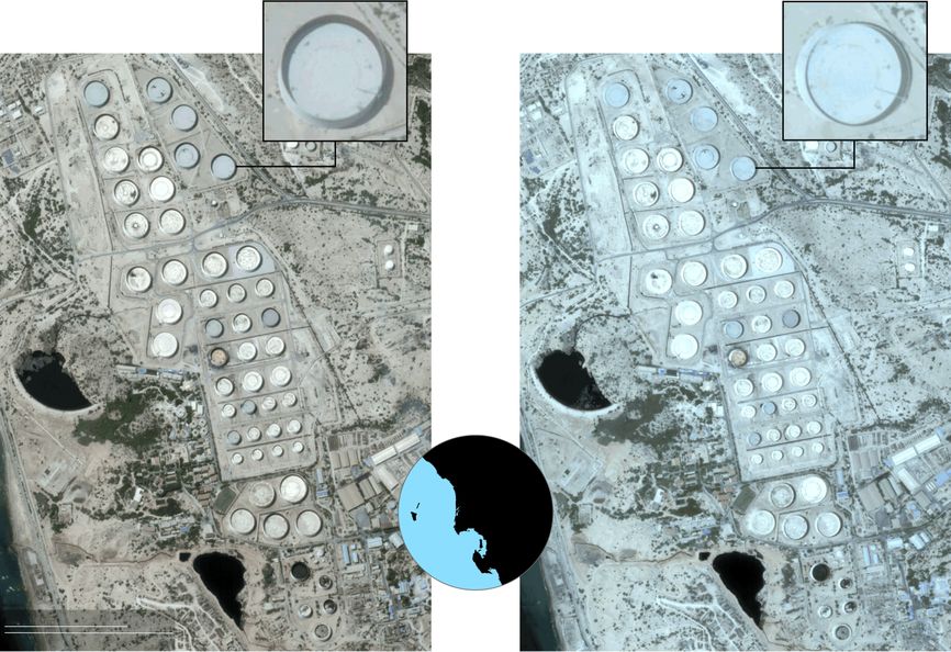 Снимки от 11 и 18 июня
