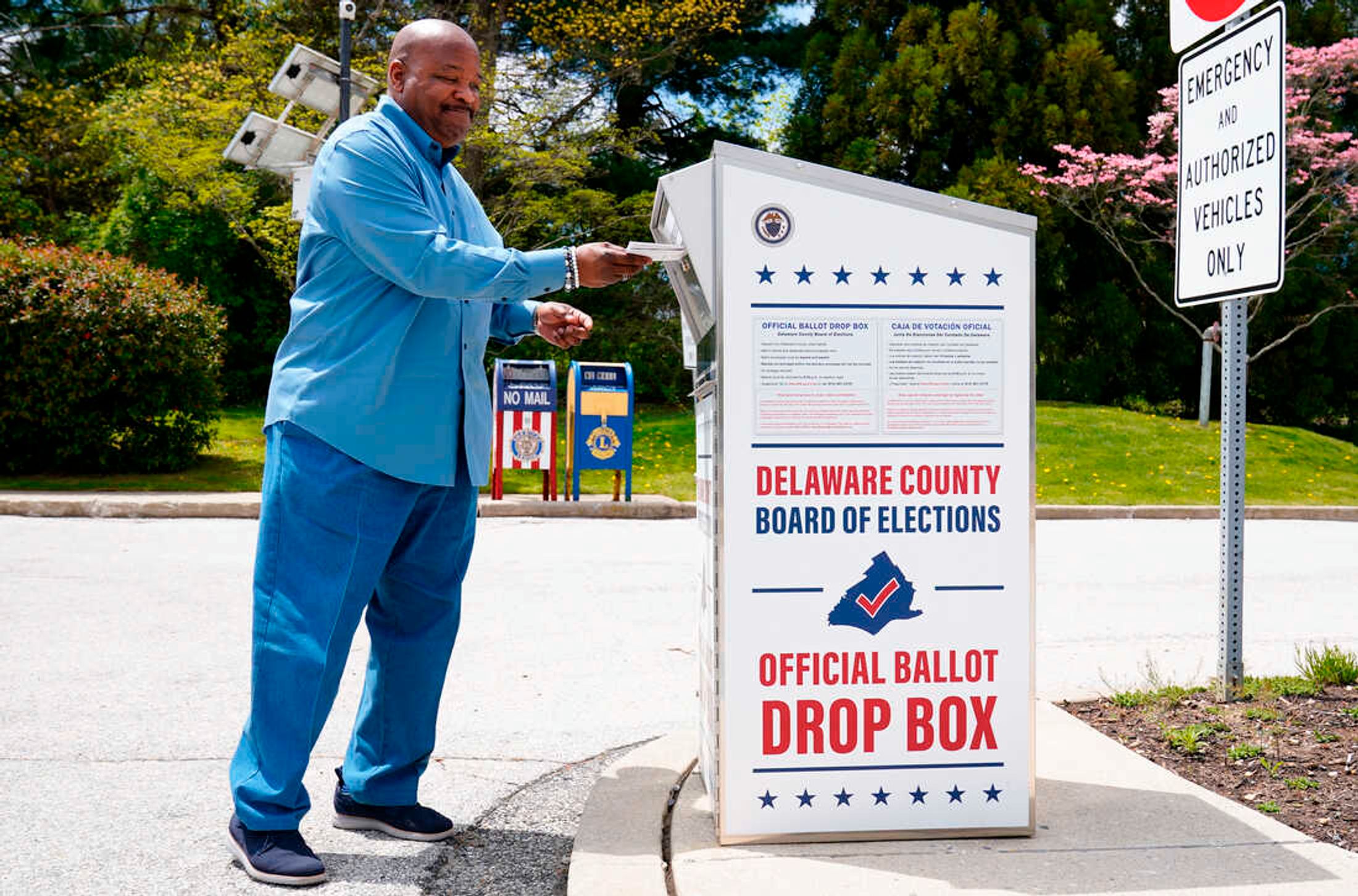 Урна для голосования (drop box) в Пенсильвании, 2022 год