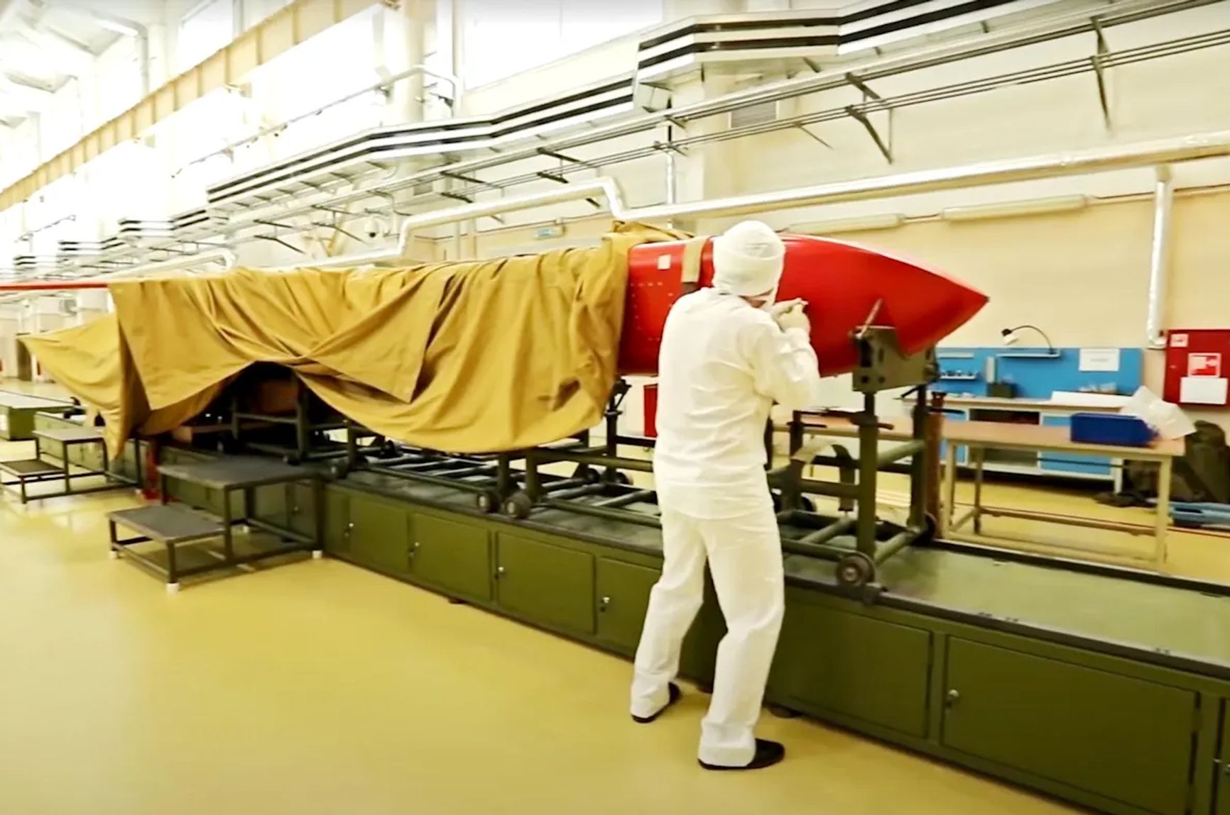 Подготовка к испытаниям крылатой ракеты с ядерной энергетической установкой «Буревестник», июль 2018 года