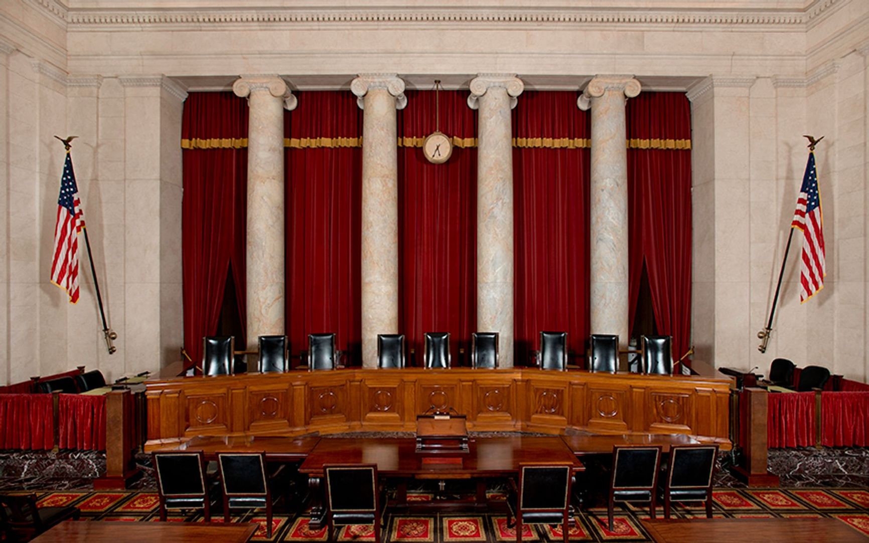 The Supreme Court courtroom