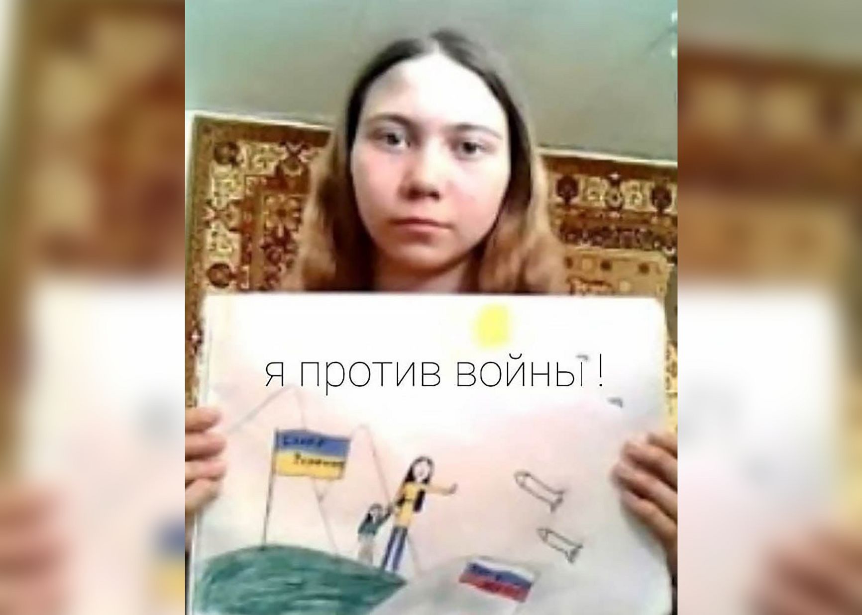 Masha Moskaleva's anti-war drawing