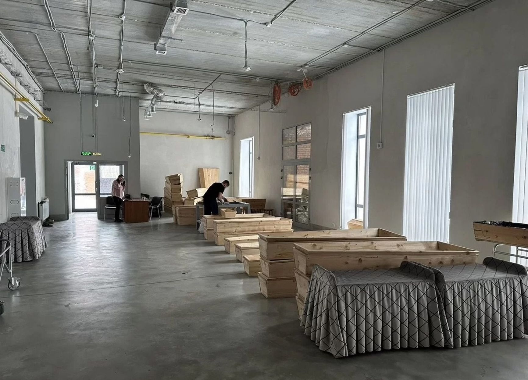 Interiors of the Tomsk crematorium