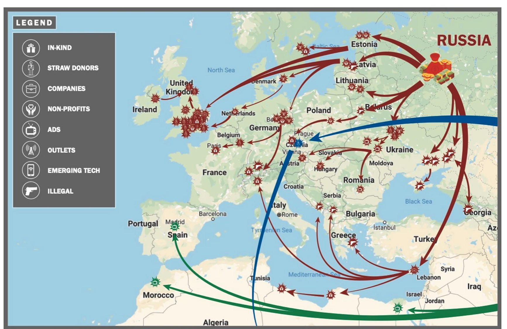 Global Surge of Malign Finance. From Josh Rudolph's report "Covert Foreign Money"