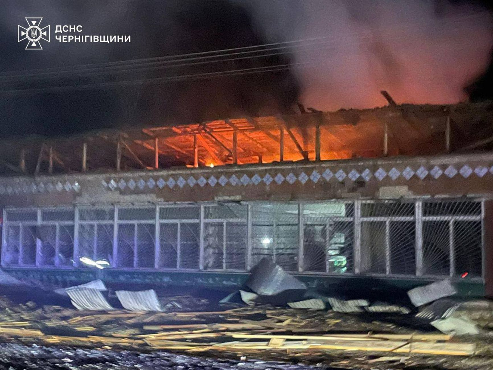 Последствия атаки на Новгород-Северский район в Черниговской области