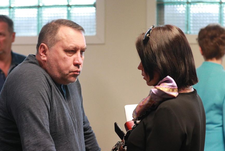 Александр Корнилов в зале суда в Эстонии