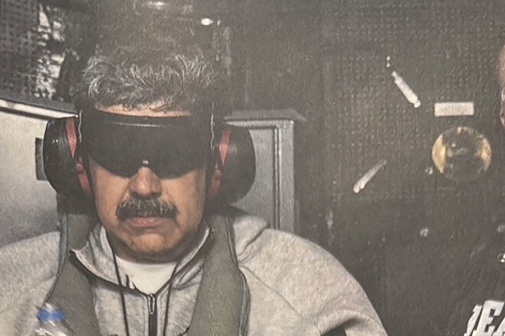 Nicolás Maduro after his capture by the U.S.