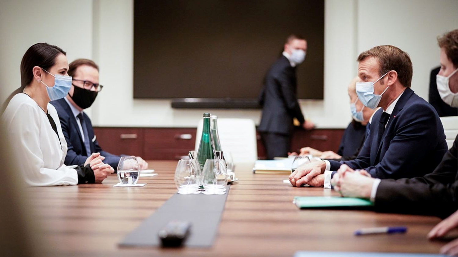 Встреча Светланы Тихановской и Эммануэля Макрона