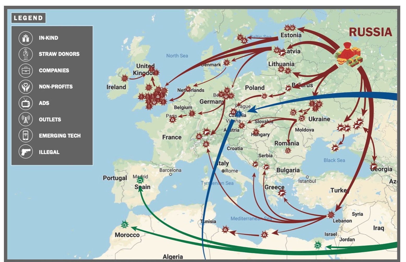Global Surge of Malign Finance. From Josh Rudolph's report "Covert Foreign Money"