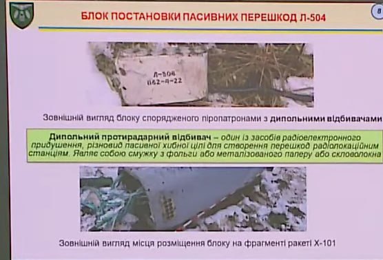 Блок постановки пассивных помех Л-504 модернизированной ракеты X-101