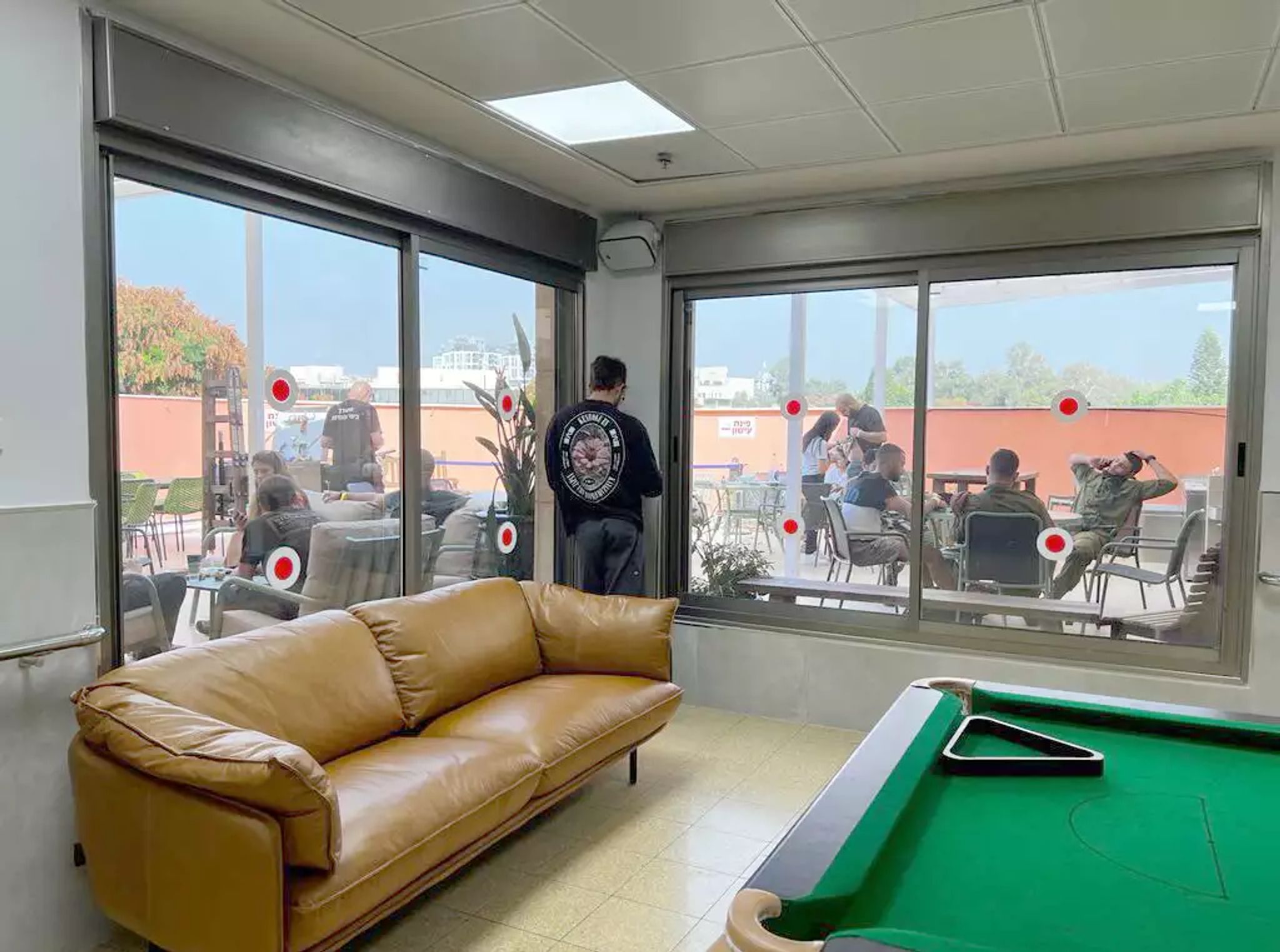 Rec room at the Sheba Hospital 