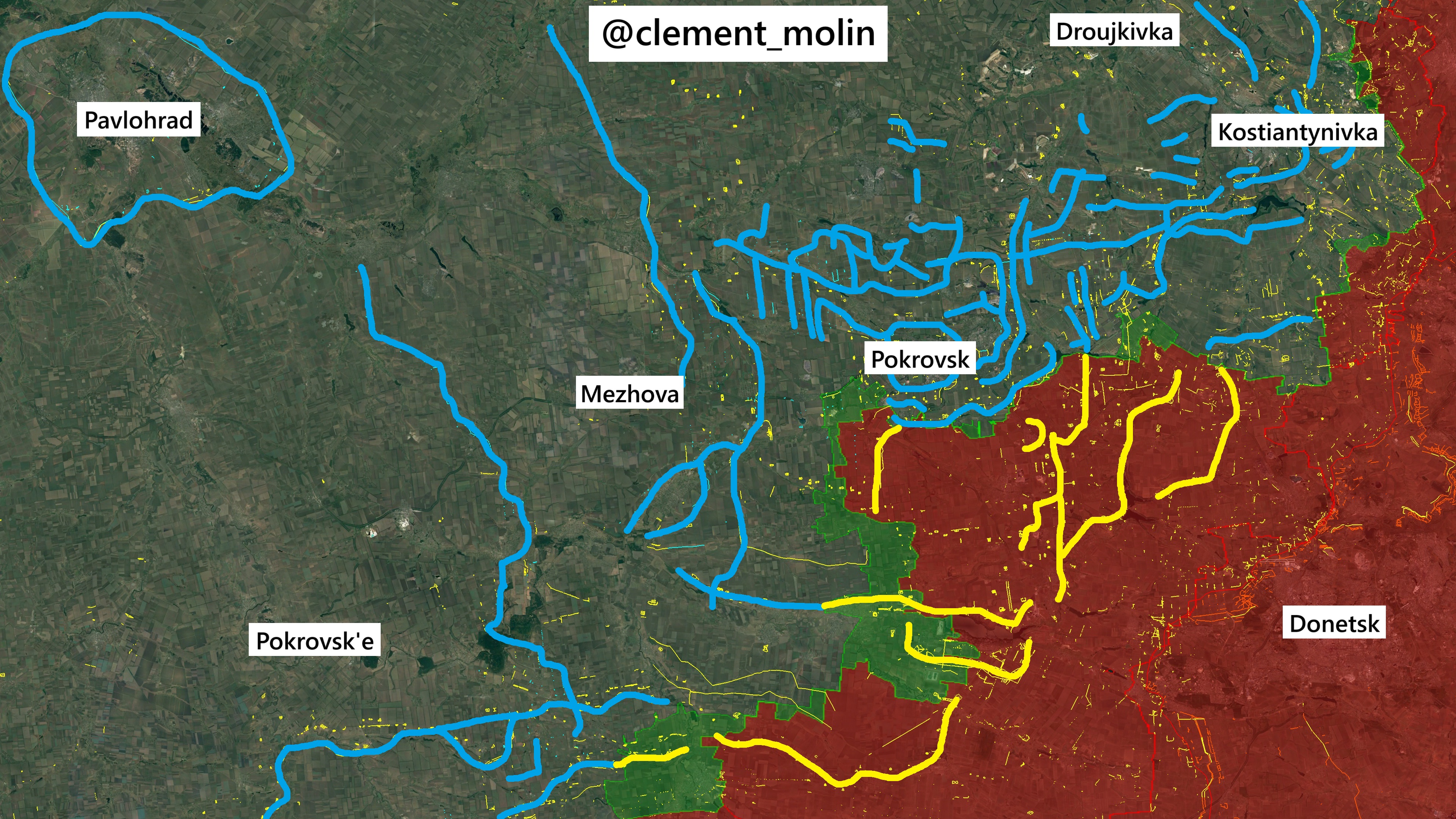 Украинские линии обороны на Донбассе