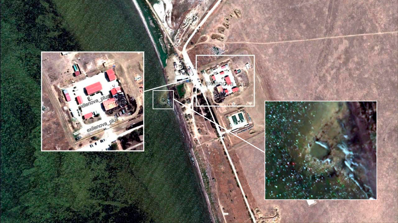 Последствия удара по пограничной базе ФСБ в Крыму ракетами «Фламінго»