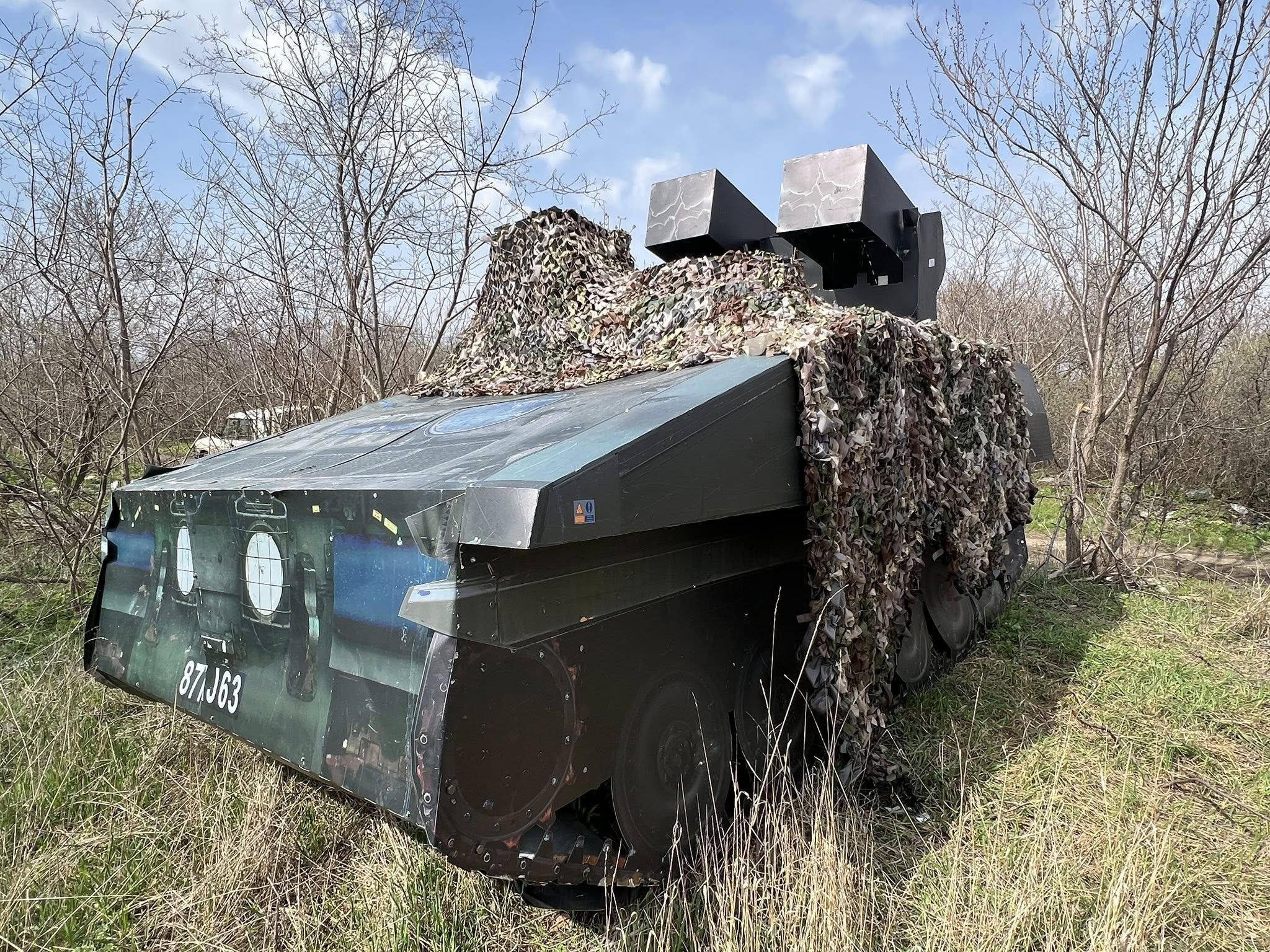 Макет британского ЗРК Stormer HVM