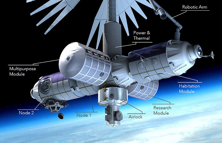 Axiom Station в представлении ее создателей. (с) Axiom Space, LLC