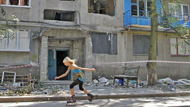 Фото Николая Тимченко 07.08.14 Зона АТО. Авдеевка. Источник День.Kiev.UA