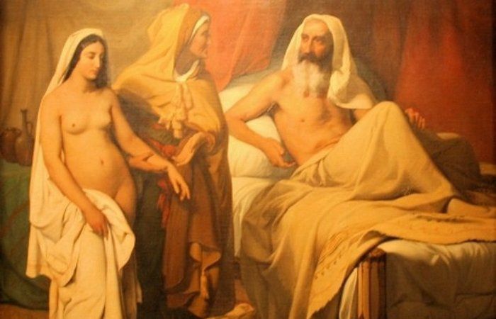 Сара приводит Агарь к Аврааму. Жюль Ришом