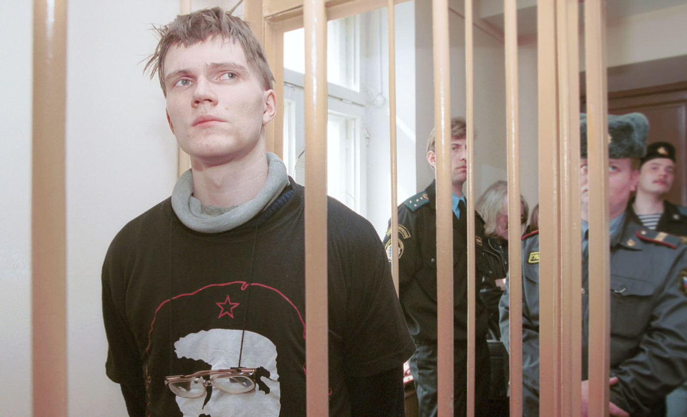 Андрей Соколов в Лефортовском суде Москвы. Апрель 2001 года