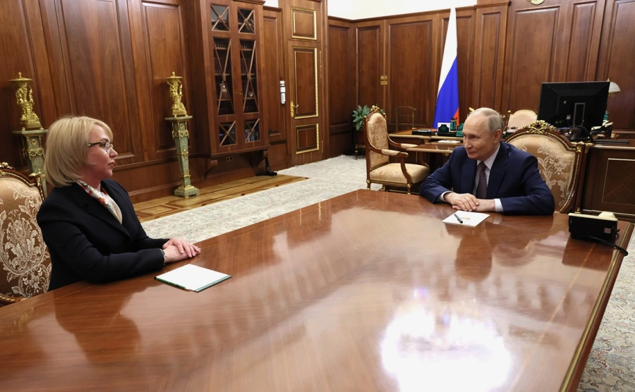 Ирина Гехт и Владимир Путин. Фото: Администрация президента России
