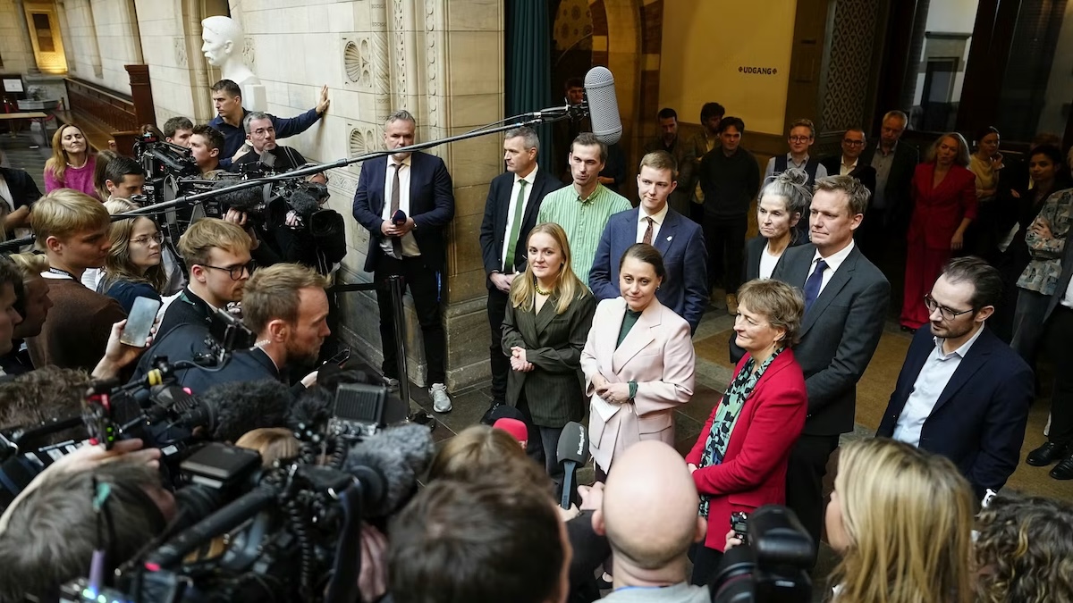 Пресс-конференция нового мэра Копенгагена Сиссе Мари Веллинг. Фото: Ritzau Scanpix