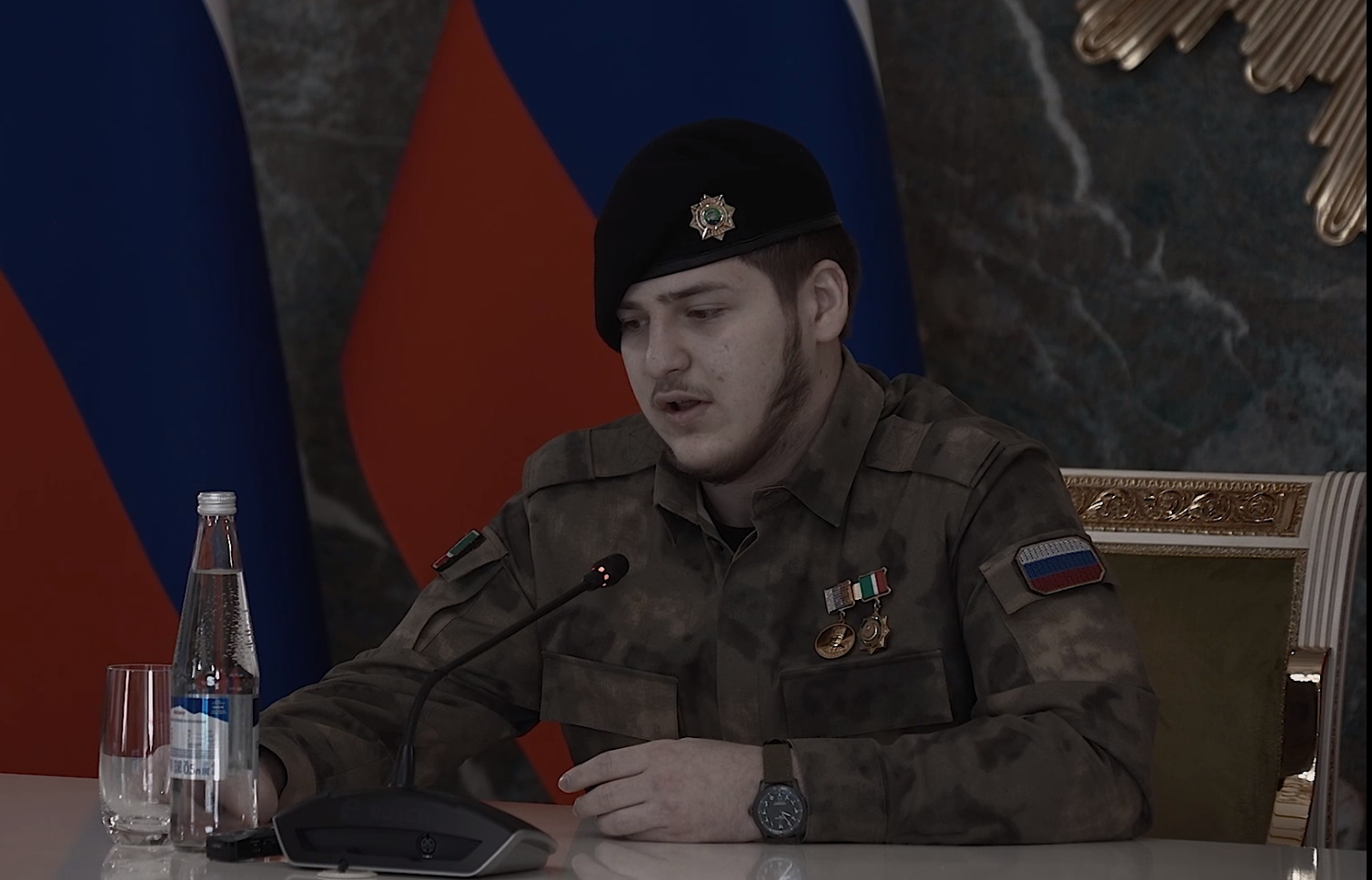 Адам Кадыров на видео, записанном 15 января. Источник: Telegram-канал Рамзана Кадырова