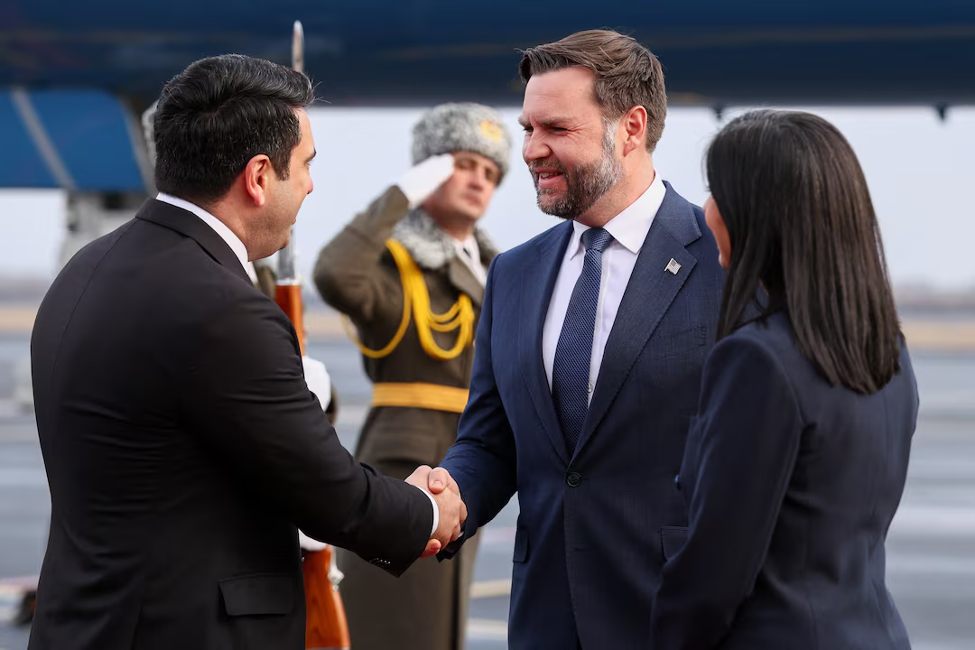 Фото: вице-президент США Джей Ди Вэнс с официальным визитом в Армении, 9 февраля 2026 / Reuters