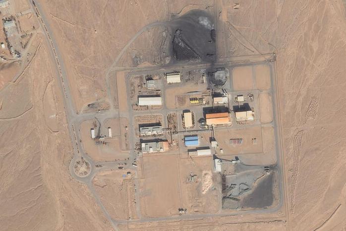 Пораженный завод по производству уранового концентрации в Йезде. Фото: Reuters