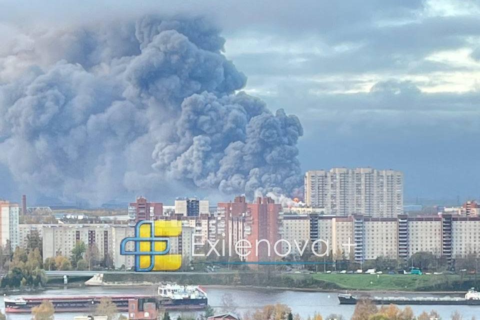 St. Petersburg hit by massive attack, oil terminal and warehouses ablaze