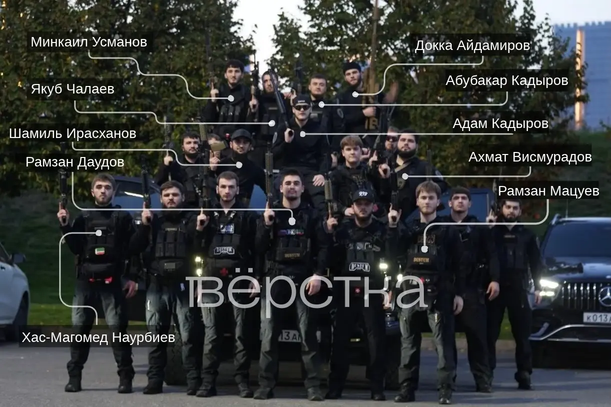 Адам Кадыров создал вооруженную «Команду К-13» из детей чеченской элиты